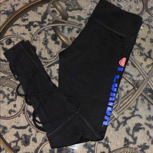 UF Pink mesh ankle leggings